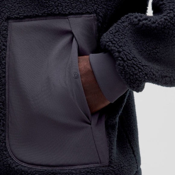 Lululemon Men’s High Pile Fleece Full-Zip Jacket in Black Night XL NWT - Picture 10 of 10